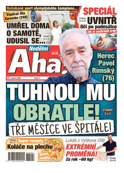 E-magazín NEDĚLNÍ AHA! - 25.01.2026 - CZECH NEWS CENTER a. s.