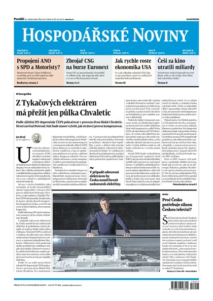 E-magazín HN 017 - 26.1.2026 - Economia, a.s.