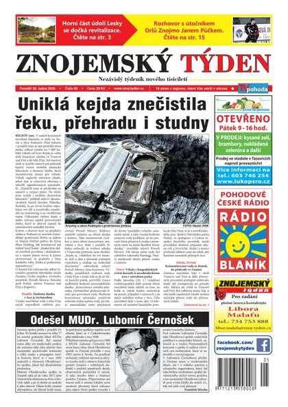 E-magazín Znojemský týden 05/2026 - Znojemský týden