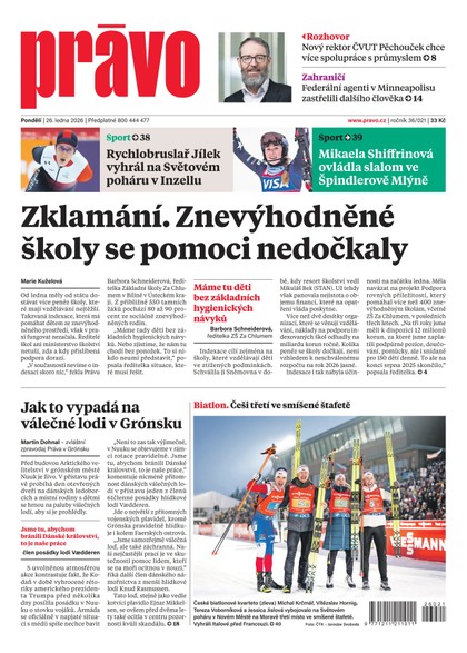 E-magazín Deník Právo - 26.1.2026 - Borgis, a.s.