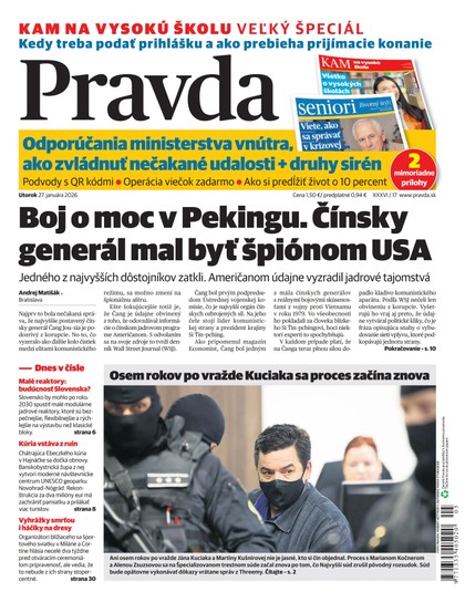 E-magazín Denník Pravda 27. 1. 2026 - OUR MEDIA SR a. s.