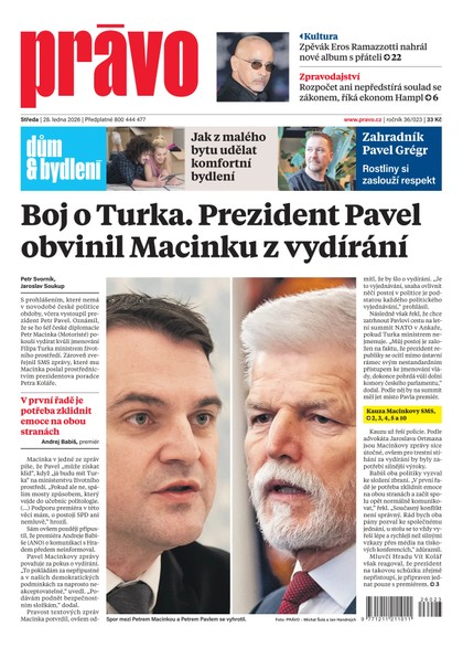E-magazín Deník Právo - 28.1.2026 - Borgis, a.s.