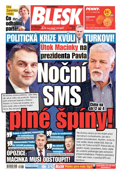 E-magazín Blesk - 28.01.2026 - CZECH NEWS CENTER a. s.