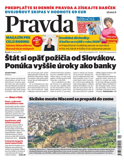 E-magazín Denník Pravda 29. 1. 2026 - OUR MEDIA SR a. s.