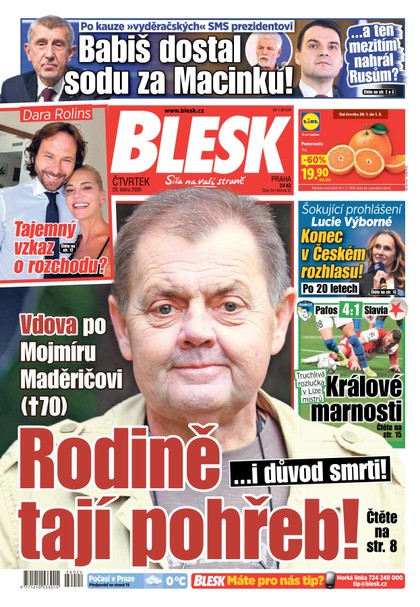 E-magazín Blesk - 29.01.2026 - CZECH NEWS CENTER a. s.