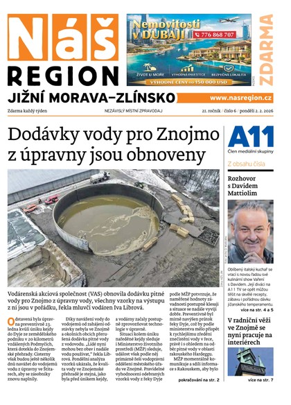 E-magazín Náš Region - Jižní Morava/Zlínsko 6/2026 - A 11 s.r.o.
