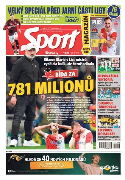 E-magazín Sport - 30.01.2026 - CZECH NEWS CENTER a. s.