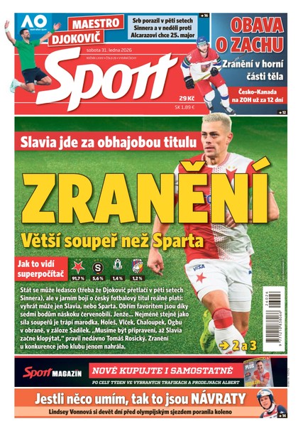 E-magazín Sport - 31.01.2026 - CZECH NEWS CENTER a. s.