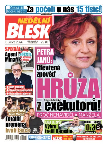 E-magazín NEDĚLNÍ BLESK - 01.02.2026 - CZECH NEWS CENTER a. s.