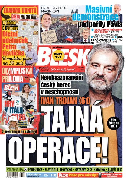 E-magazín Blesk - 02.02.2026 - CZECH NEWS CENTER a. s.