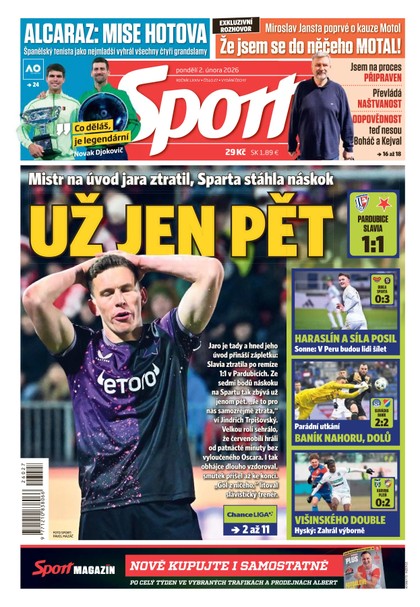 E-magazín Sport - 02.02.2026 - CZECH NEWS CENTER a. s.