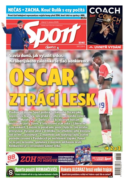 E-magazín Sport - 03.02.2026 - CZECH NEWS CENTER a. s.