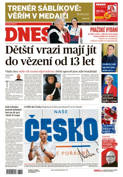 E-magazín MF DNES - 04.02.2026 - MAFRA, a.s.