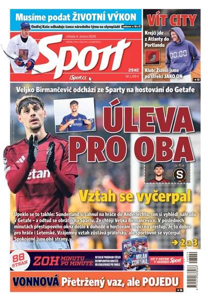 E-magazín Sport - 04.02.2026 - CZECH NEWS CENTER a. s.