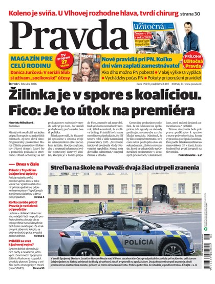 E-magazín Denník Pravda 5. 2. 2026 - OUR MEDIA SR a. s.