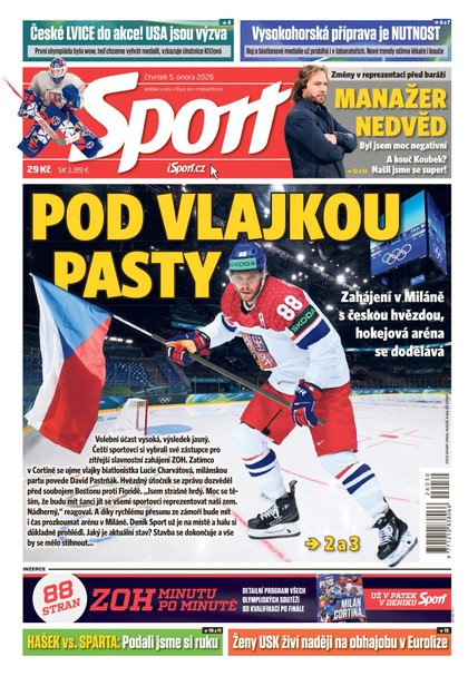 E-magazín Sport - 05.02.2026 - CZECH NEWS CENTER a. s.