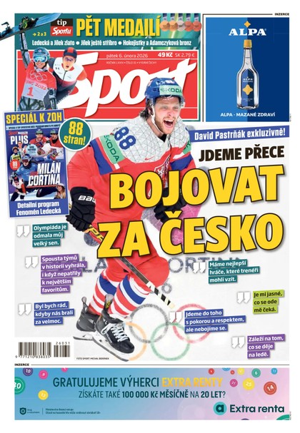 E-magazín Sport - 06.02.2026 - CZECH NEWS CENTER a. s.
