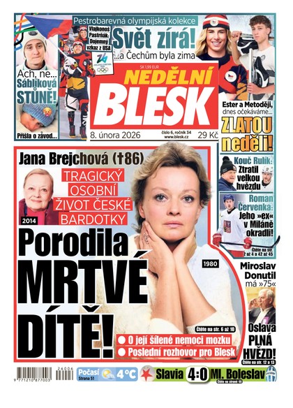 E-magazín NEDĚLNÍ BLESK - 08.02.2026 - CZECH NEWS CENTER a. s.