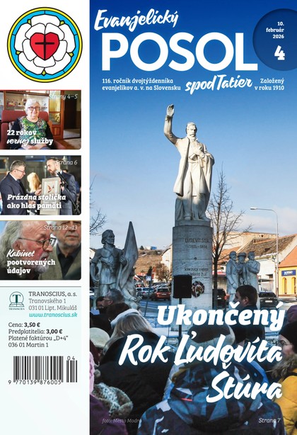 E-magazín Evanjelický posol spod Tatier 04/2026 - TRANOSCIUS a.s.