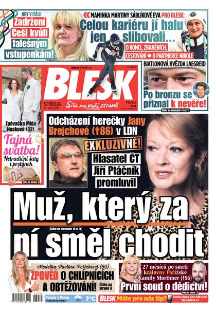 E-magazín Blesk - 11.02.2026 - CZECH NEWS CENTER a. s.
