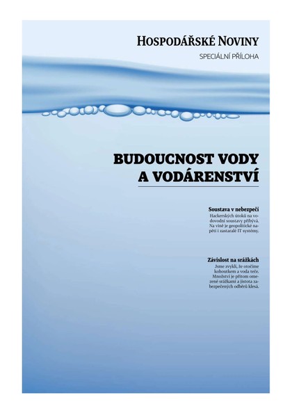 E-magazín HN 030 - 12.2.2026 Budoucnost vody a vodárenství - Economia, a.s.