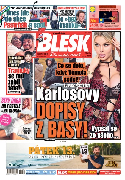 E-magazín Blesk - 12.02.2026 - CZECH NEWS CENTER a. s.