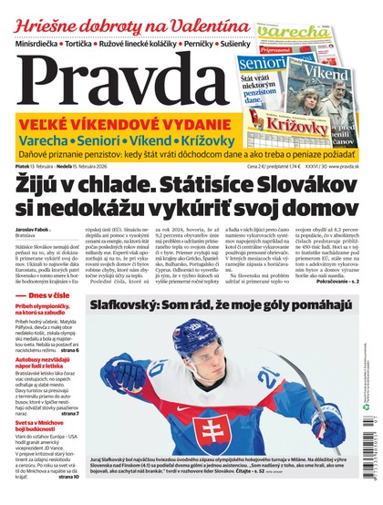 E-magazín Denník Pravda 13. 2. 2026 - OUR MEDIA SR a. s.