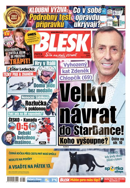 E-magazín Blesk - 13.02.2026 - CZECH NEWS CENTER a. s.
