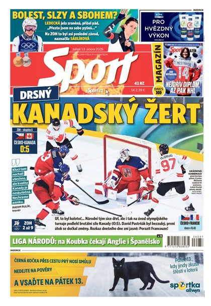 E-magazín Sport - 13.02.2026 - CZECH NEWS CENTER a. s.
