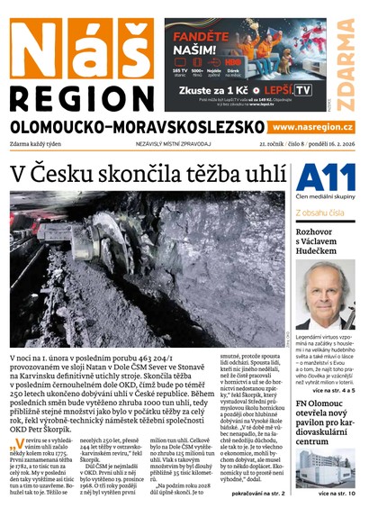 E-magazín Náš Region - Olomoucko/Moravskoslezsko 8/2026 - A 11 s.r.o.