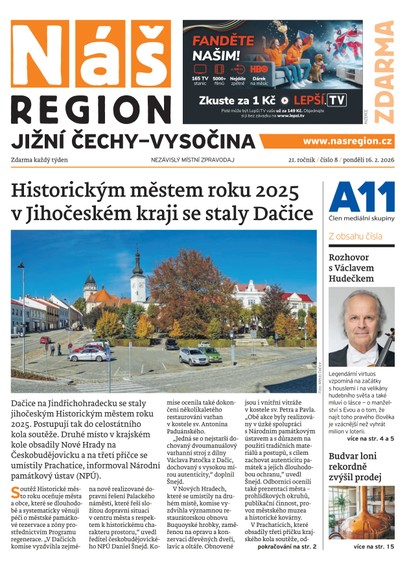 E-magazín Náš Region - Vysočina 8/2026 - A 11 s.r.o.