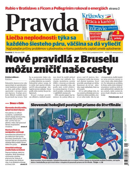 E-magazín Denník Pravda 16. 2. 2026 - OUR MEDIA SR a. s.