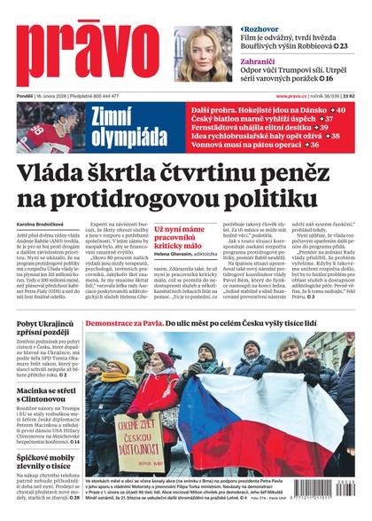 E-magazín Deník Právo - 16.2.2026 - Borgis, a.s.