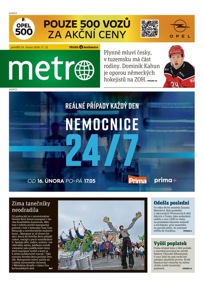 E-magazín METRO - 16.02.2026 - MAFRA, a.s.