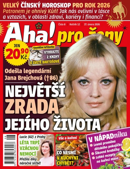 E-magazín AHA! PRO ŽENY - 8/2026 - CZECH NEWS CENTER a. s.