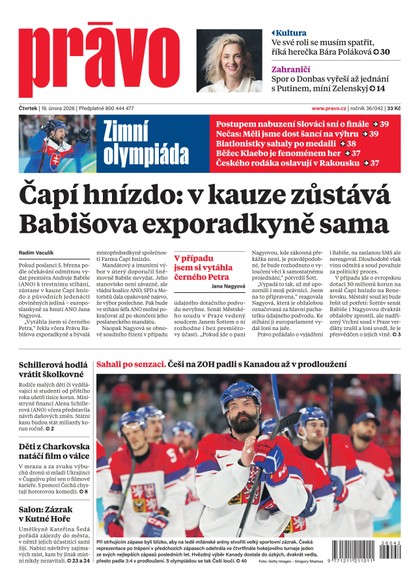 E-magazín Deník Právo - 19.2.2026 - Borgis, a.s.