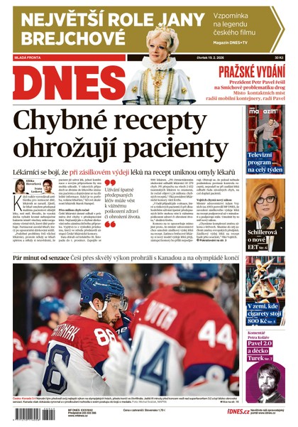 E-magazín MF DNES - 19.02.2026 - MAFRA, a.s.