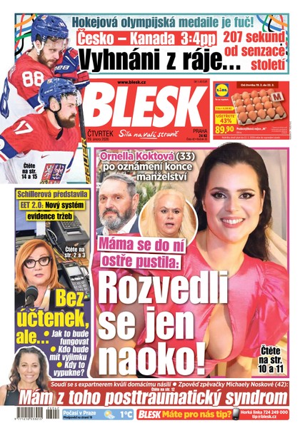 E-magazín Blesk - 19.02.2026 - CZECH NEWS CENTER a. s.