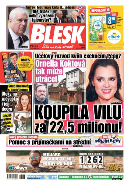 E-magazín Blesk - 20.02.2026 - CZECH NEWS CENTER a. s.