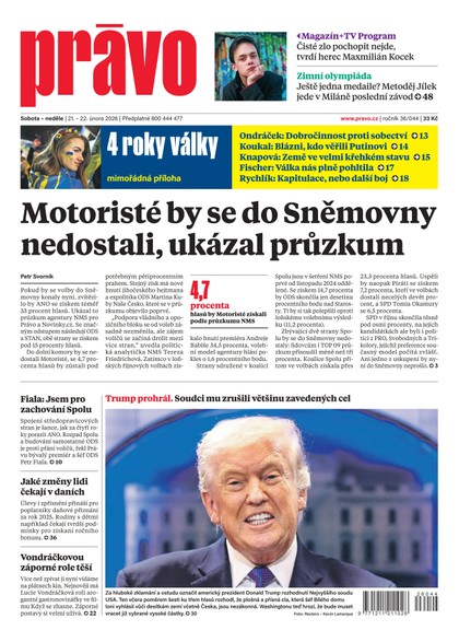 E-magazín Deník Právo - 21.2.2026 - Borgis, a.s.