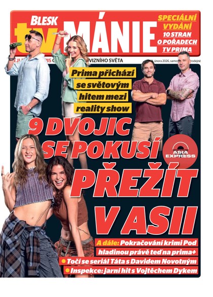 E-magazín Blesk Tv manie - 21.02.2026 - CZECH NEWS CENTER a. s.