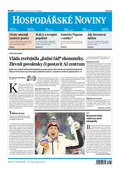 E-magazín HN 037 - 23.2.2026 	 - Economia, a.s.