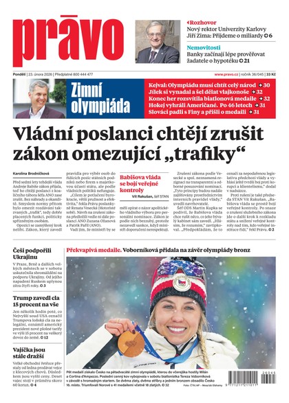 E-magazín Deník Právo - 23.2.2026 - Borgis, a.s.