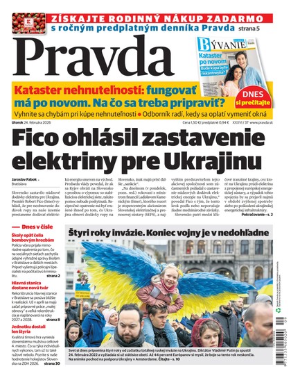 E-magazín Denník Pravda 24. 2. 2026 - OUR MEDIA SR a. s.