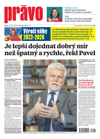 E-magazín Deník Právo - 24.2.2026 - Borgis, a.s.