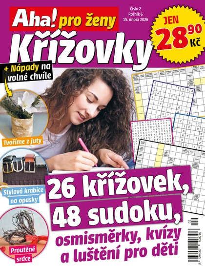 E-magazín Aha! pro ženy křížovky 2/2026 - CZECH NEWS CENTER a. s.