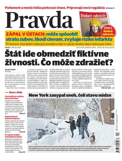 E-magazín Denník Pravda 25. 2. 2026 - OUR MEDIA SR a. s.
