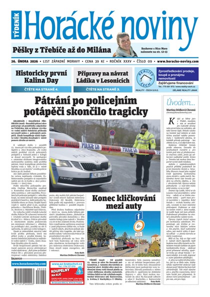E-magazín Horácké noviny 09/2026 - Horácké noviny