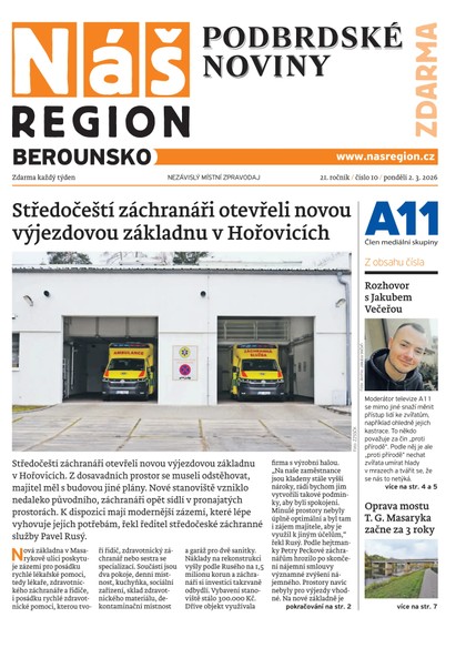 E-magazín Náš Region - Berounsko 10/2026 - A 11 s.r.o.