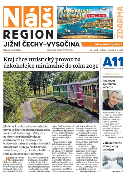 E-magazín Náš Region - Jižní Čechy 10/2026 - A 11 s.r.o.
